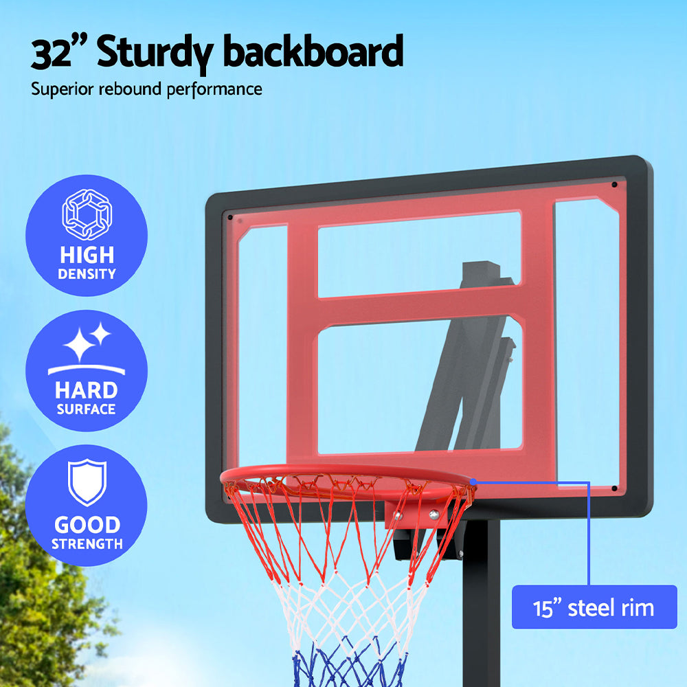 Everfit 2.6M Basketball Hoop Stand System Portable Kid