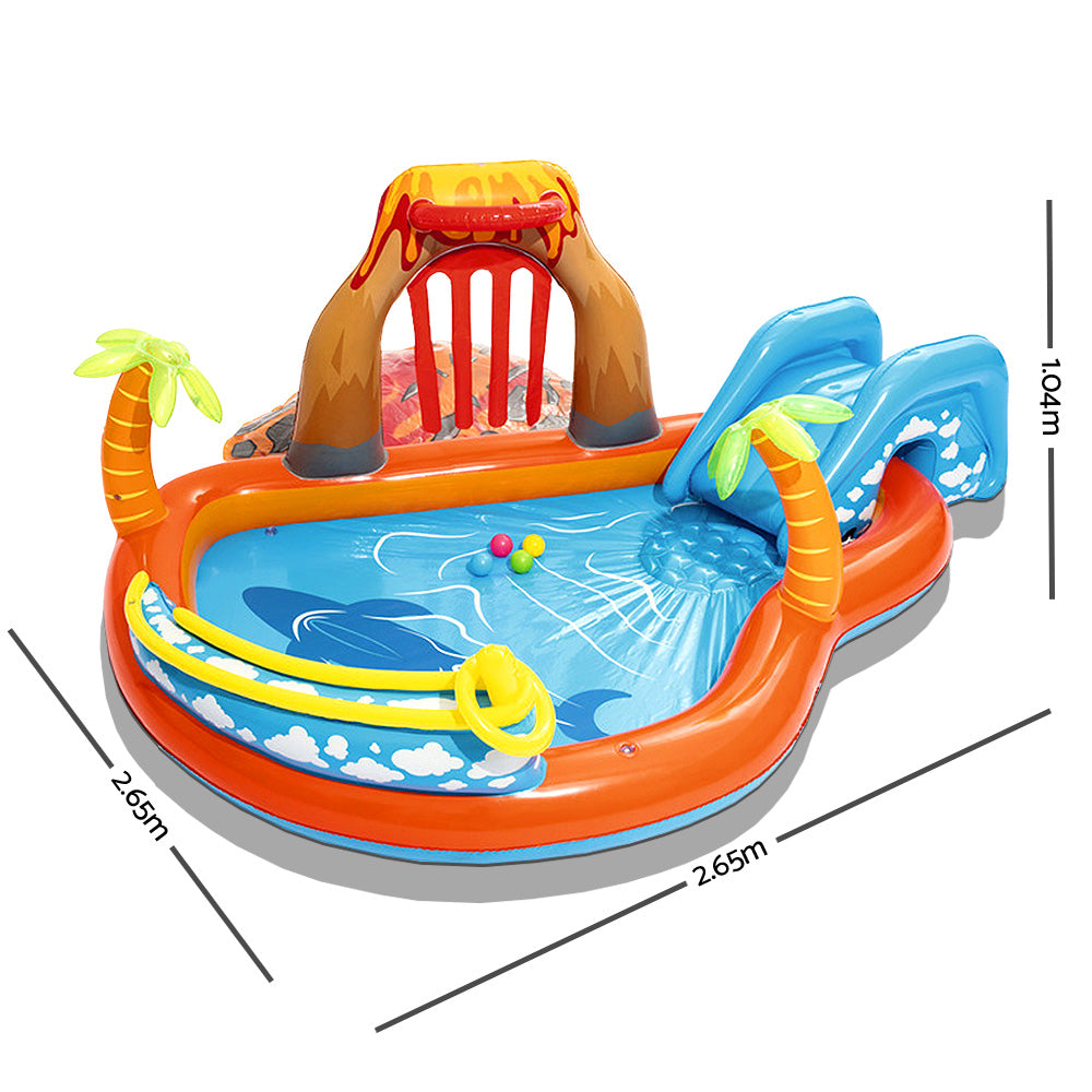 Bestway Kids Inflatable Above Ground Swimming Pool Play Centre 208L