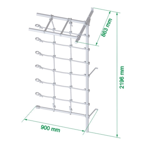 Tinnitots Monkey Bar with Spider Net for Giant Wallbars S7