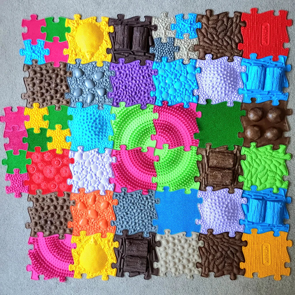 Muffik Diamond Sensory Play Mats Set - 49 pieces