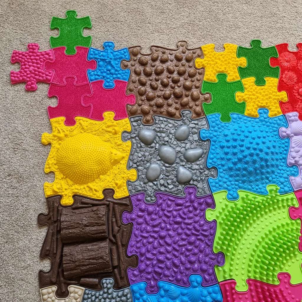 Muffik Diamond Sensory Play Mats Set - 49 pieces