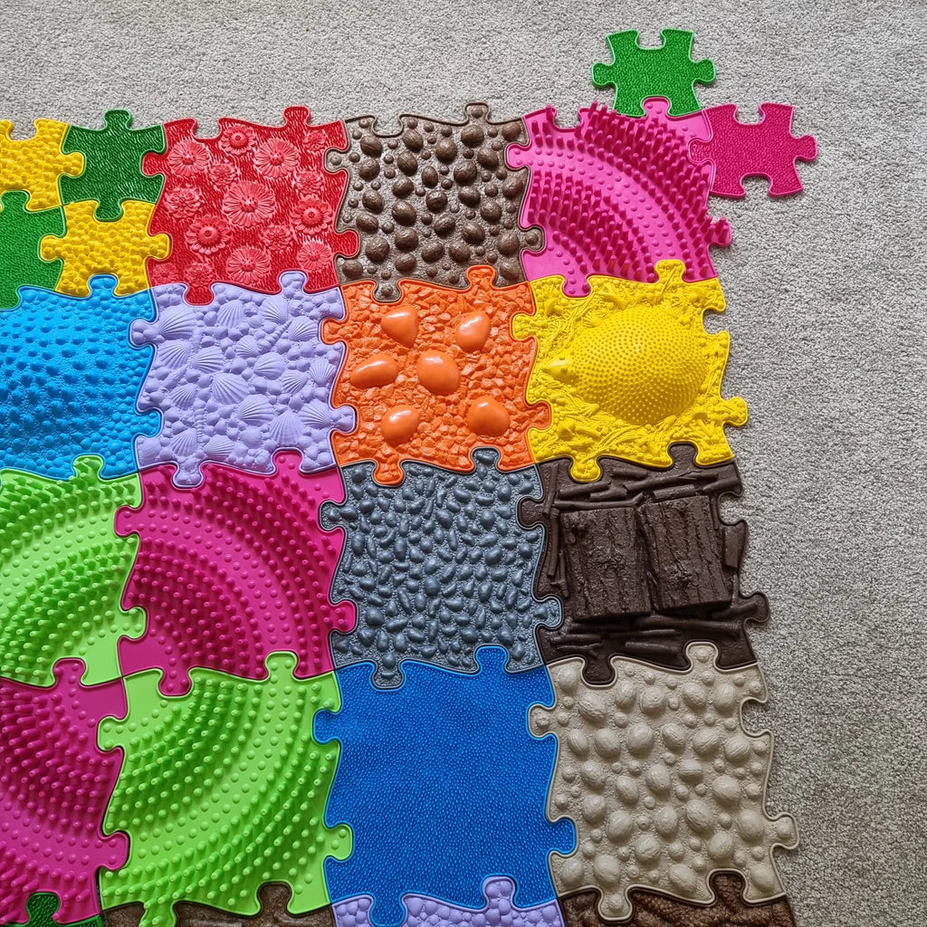 Muffik Diamond Sensory Play Mats Set - 49 pieces