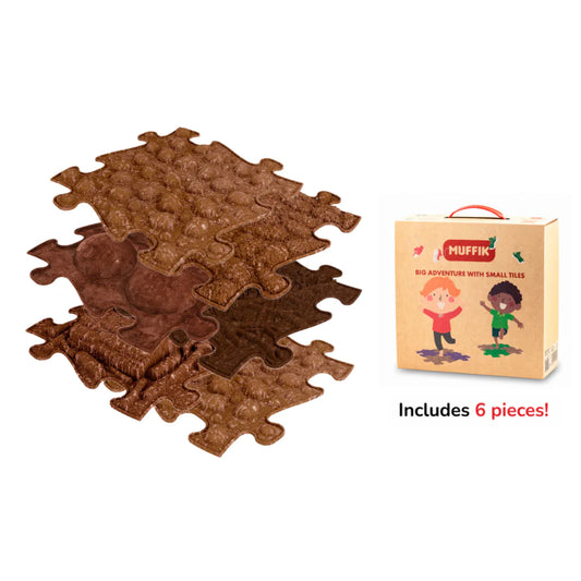 Muffik Eco Sensory Playmat Set - 6 pieces