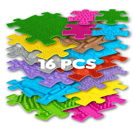 Muffik Large Sensory Playmat Set 1 - 16 pieces