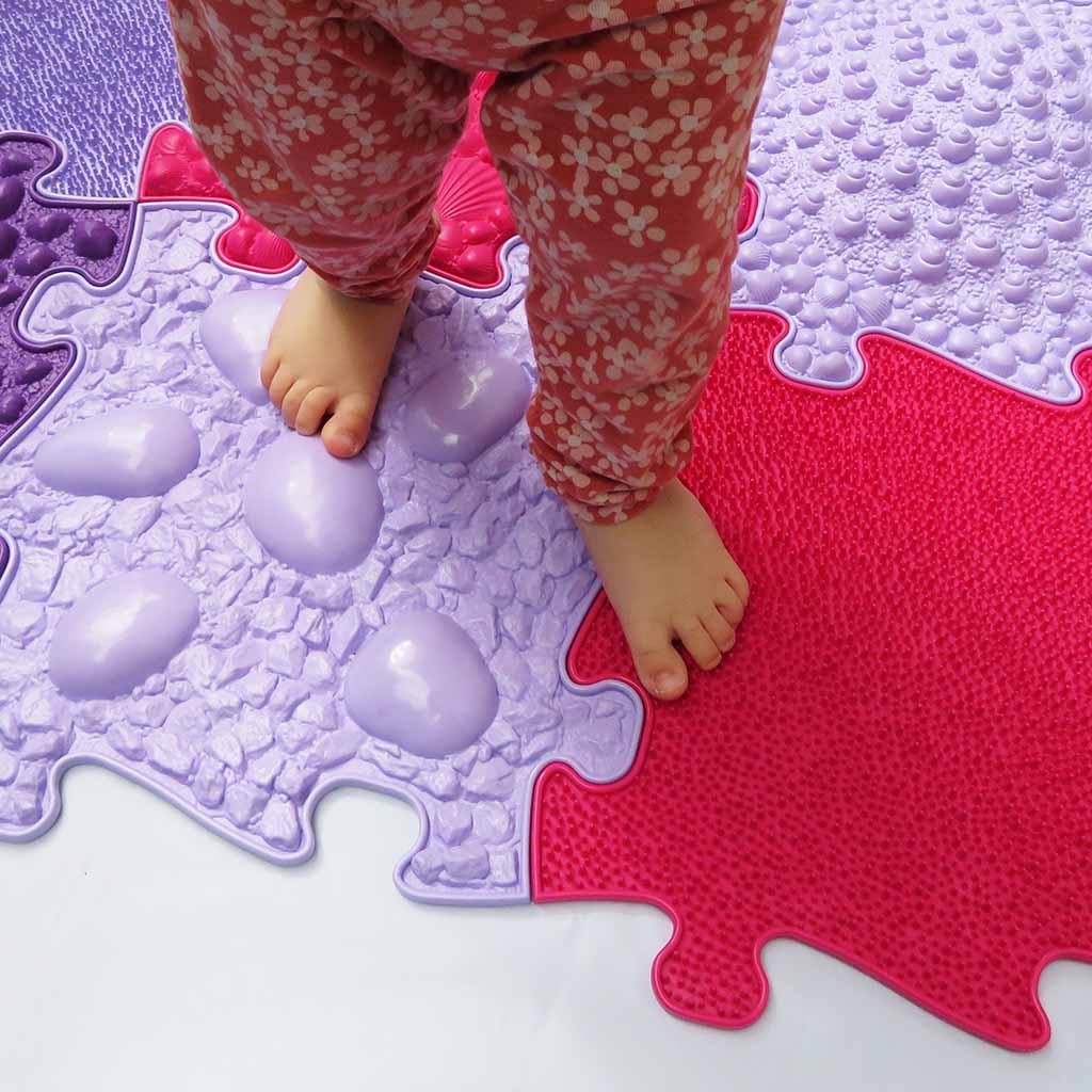 Muffik Pink Sensory Playmat Set - 11 pieces