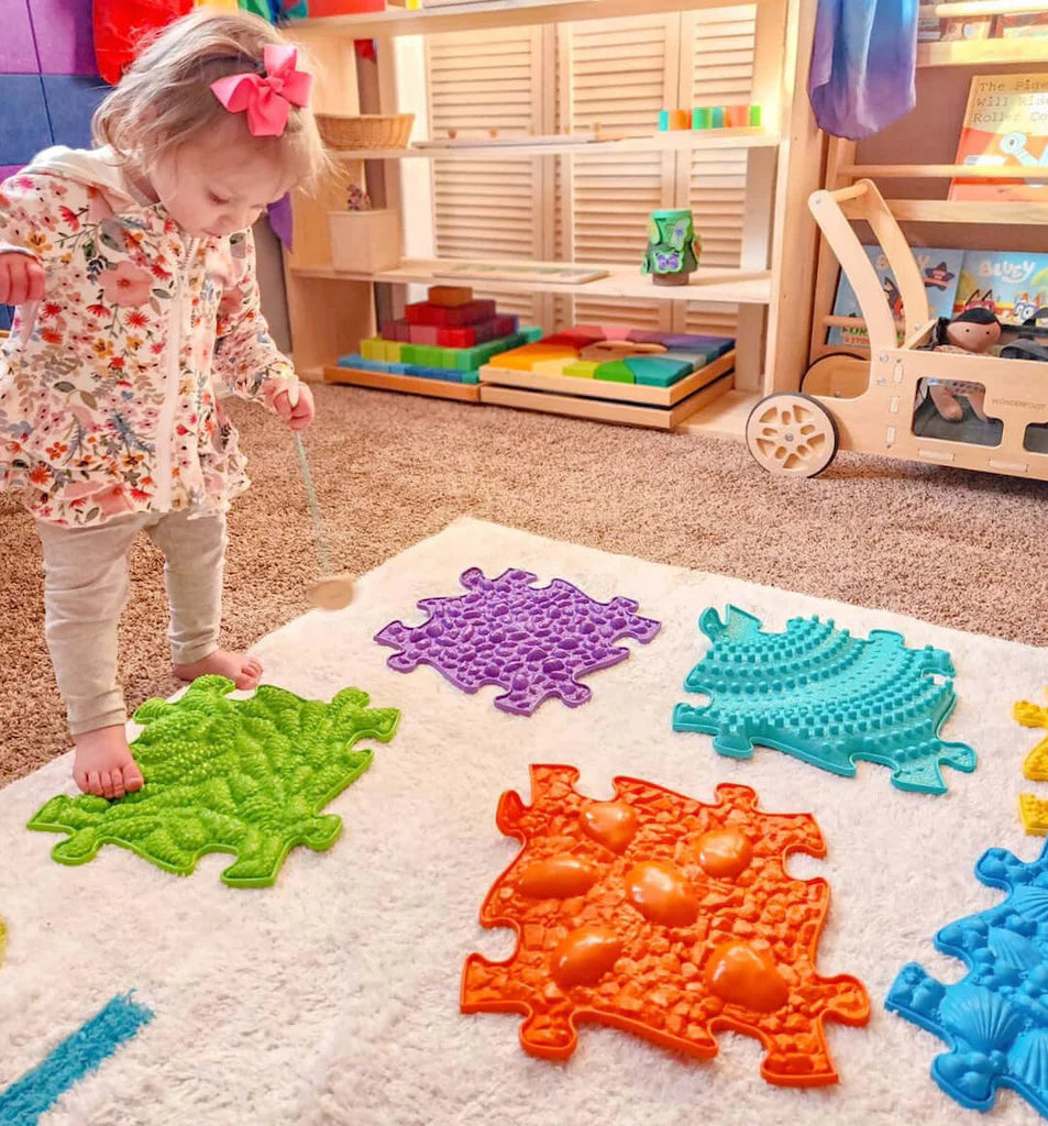Muffik Rainbow Sensory Play Mat Set - 8 pieces