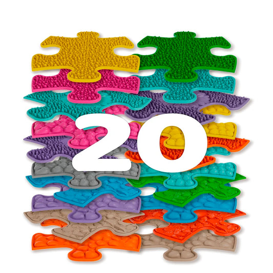 Muffik Tots Mini Sensory Playmat Set - 20 pieces