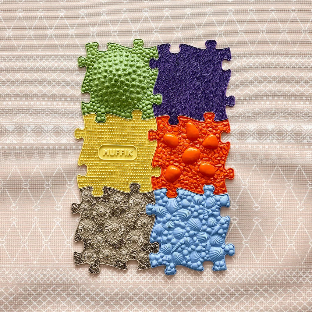 Muffik Tots Sensory Playmat Set 1 - 6 pieces