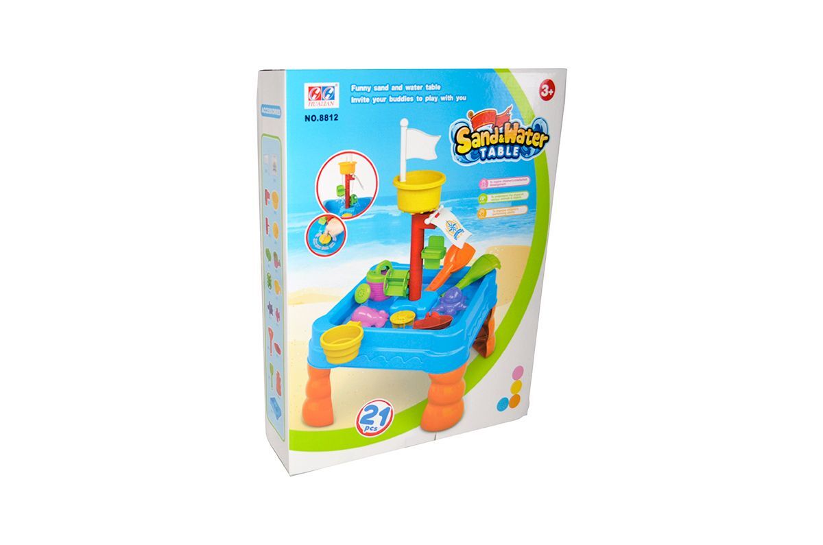 Children's Sand & Water Table with 21 Play Accessories