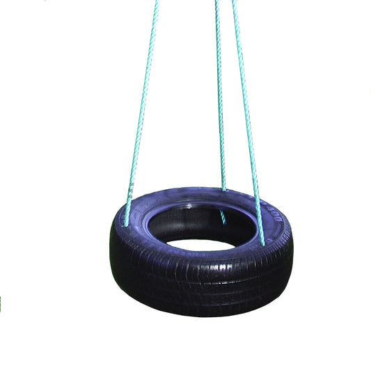 Aussie Swings Horizontal Free-Spinning Tyre Swing with 3-Point Connection