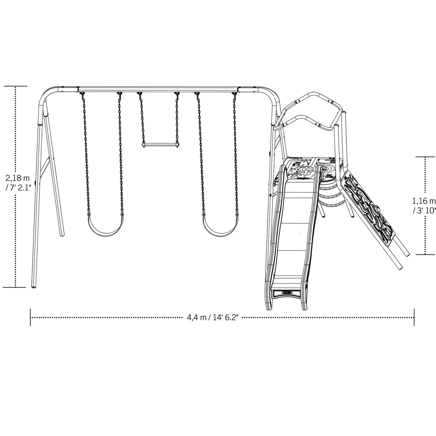 Lifetime Climb and Slide Swing Playset