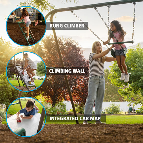 Lifetime Climb and Slide Swing Playset