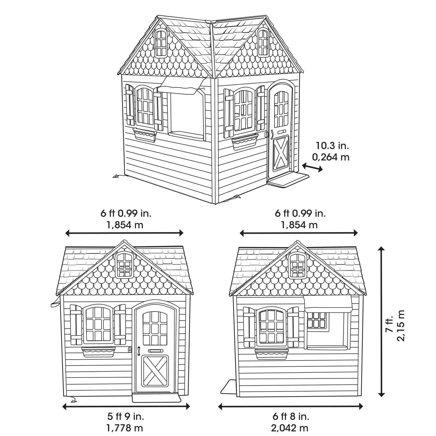 Lifetime Outdoor Cubby Playhouse - Available Jan 2025