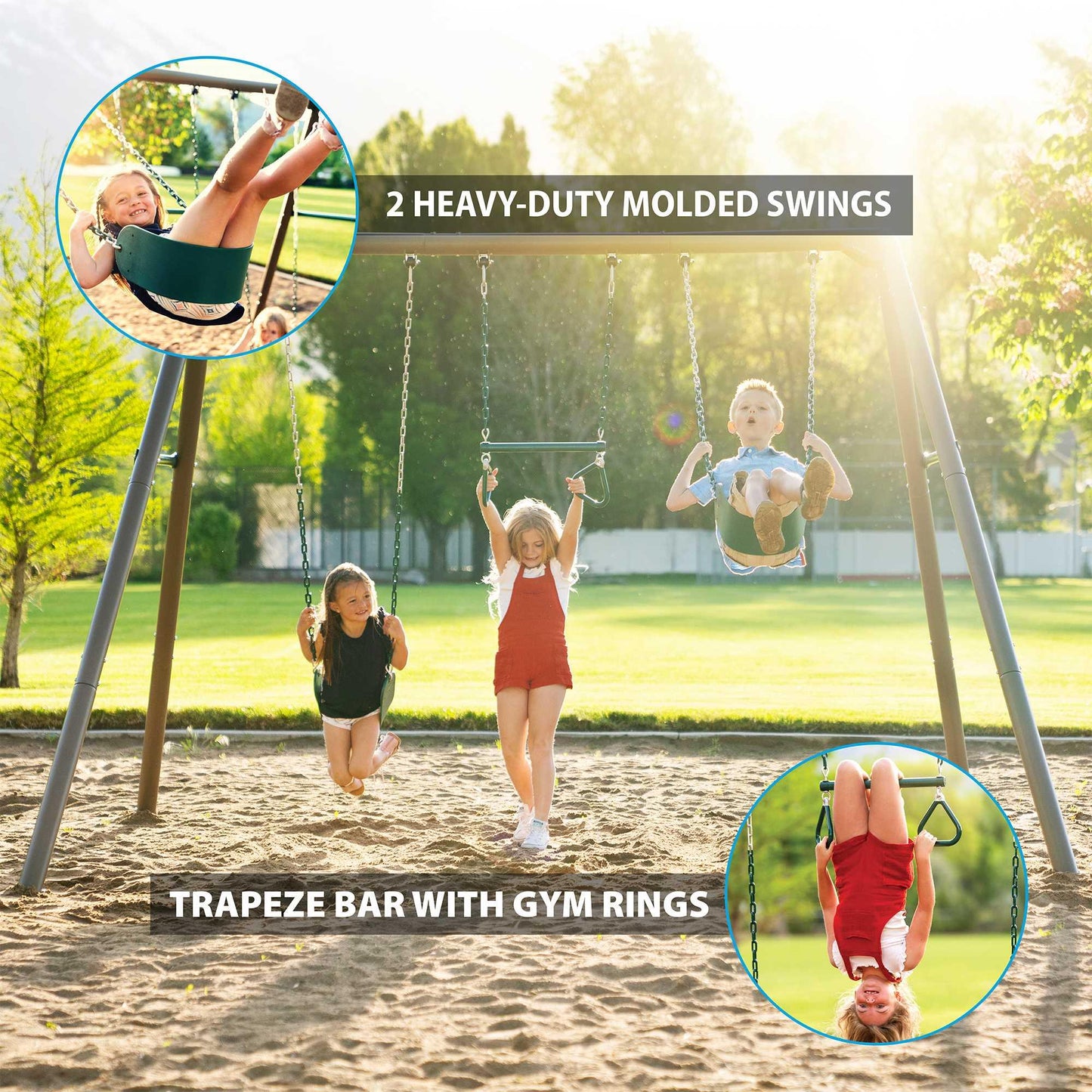 Lifetime Double Swing With Trapeze - Available Feb 2025