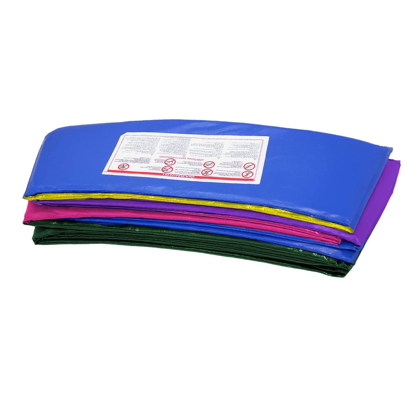 Kahuna 8ft Replacement Trampoline Safety Pad Cover and Jumping Spring Mat - Rainbow