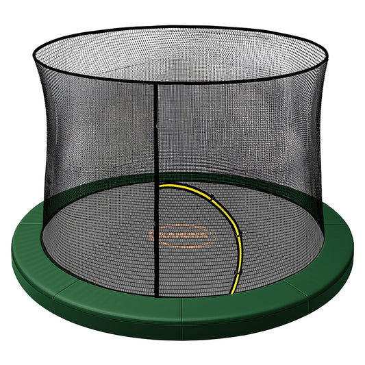Kahuna 14ft Trampoline Pad and Net in Green
