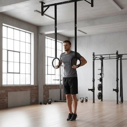 Gymnastic Rings – Adjustable Exercise Training Rings for Home & CrossFit Workouts