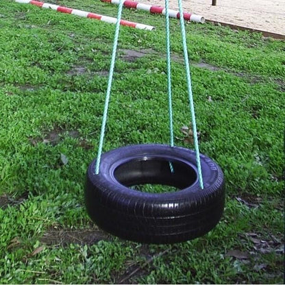 Aussie Swings Horizontal Free-Spinning Tyre Swing with 3-Point Connection